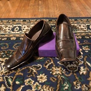 Used mocha brown slip on loafers. Size 11M